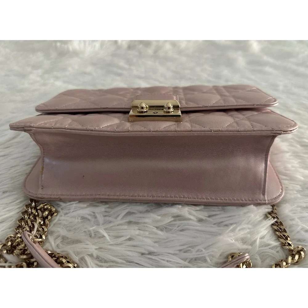 Christian Dior Miss Dior Cannage Leather Pink Bag Handbag